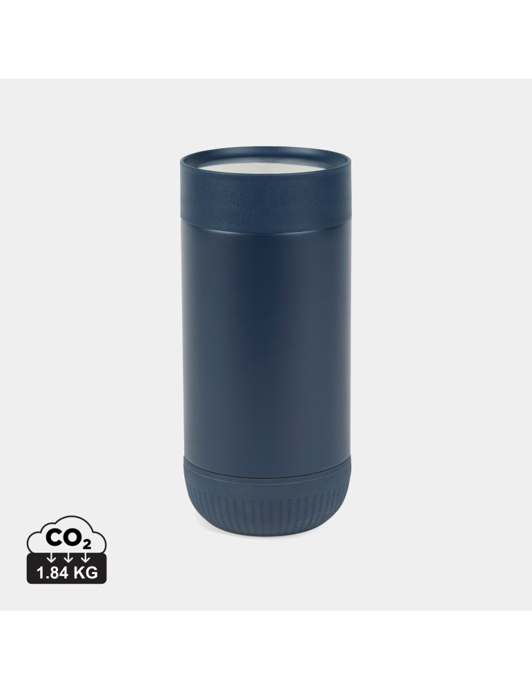 Mug Vinga Eris 350 ml acier recyclé RCS à bouton personnalisable