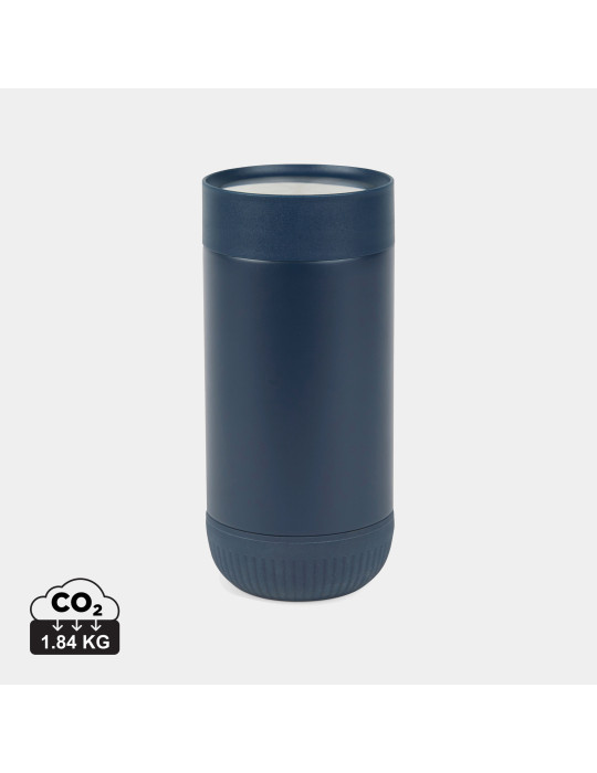 Mug Vinga Eris 350 ml acier recyclé RCS à bouton personnalisable