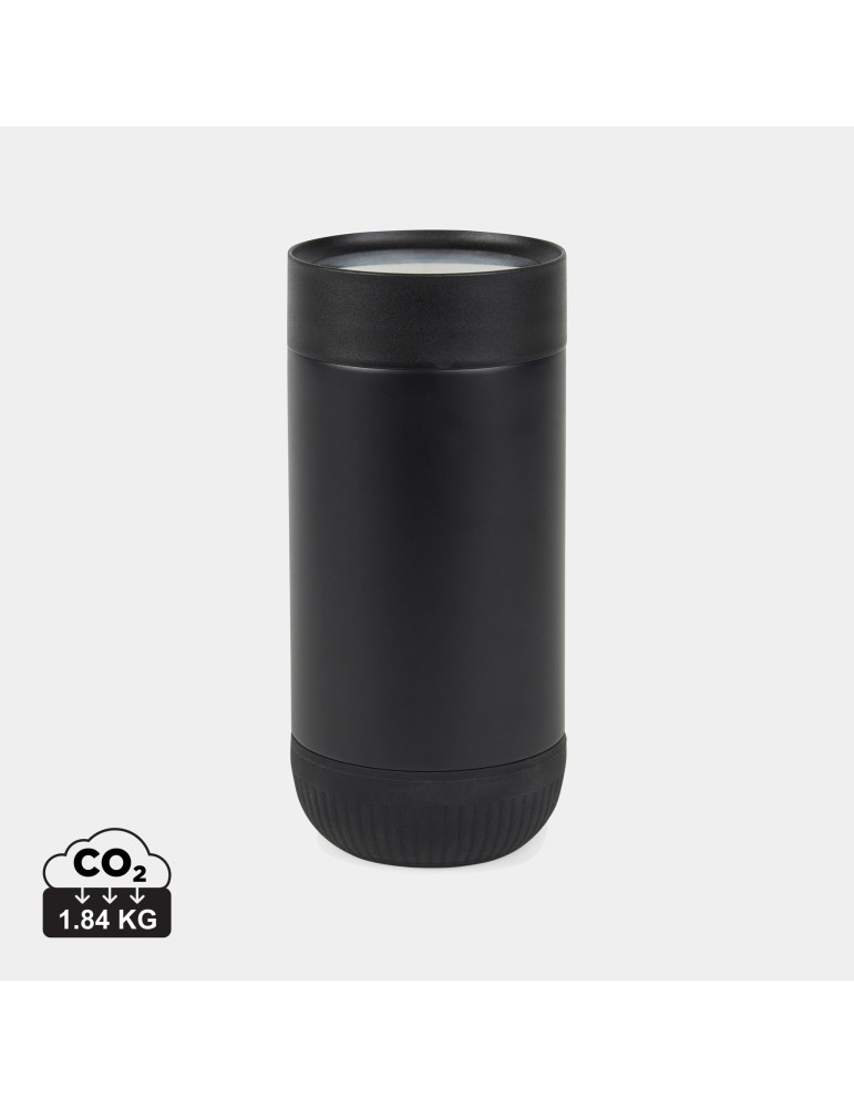 Mug Vinga Eris 350 ml acier recyclé RCS à bouton personnalisable