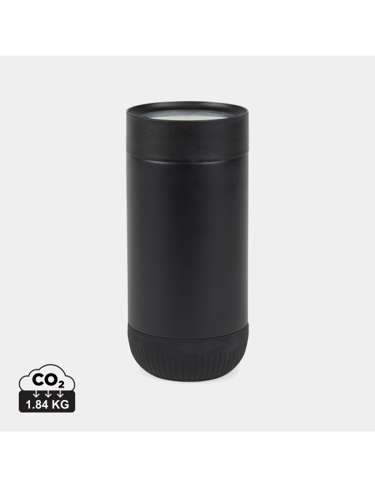 Mug Vinga Eris 350 ml acier recyclé RCS à bouton personnalisable