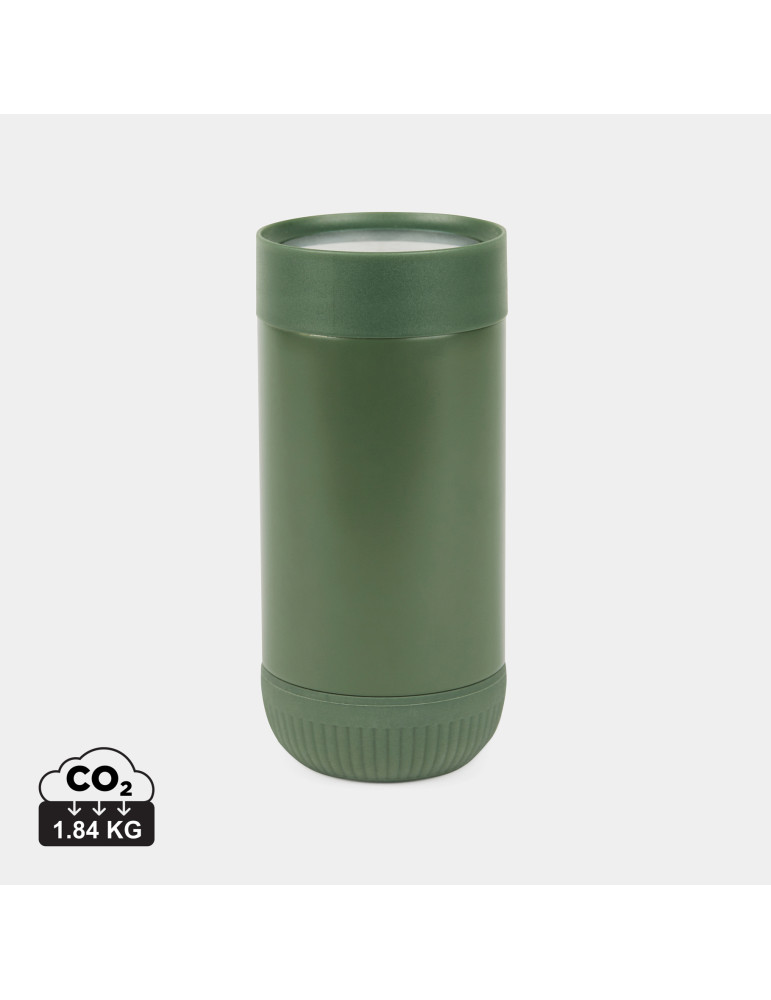 Mug Vinga Eris 350 ml acier recyclé RCS à bouton personnalisable