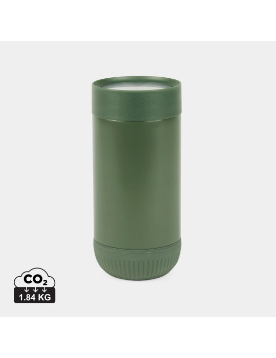 Mug Vinga Eris 350 ml acier recyclé RCS à bouton personnalisable