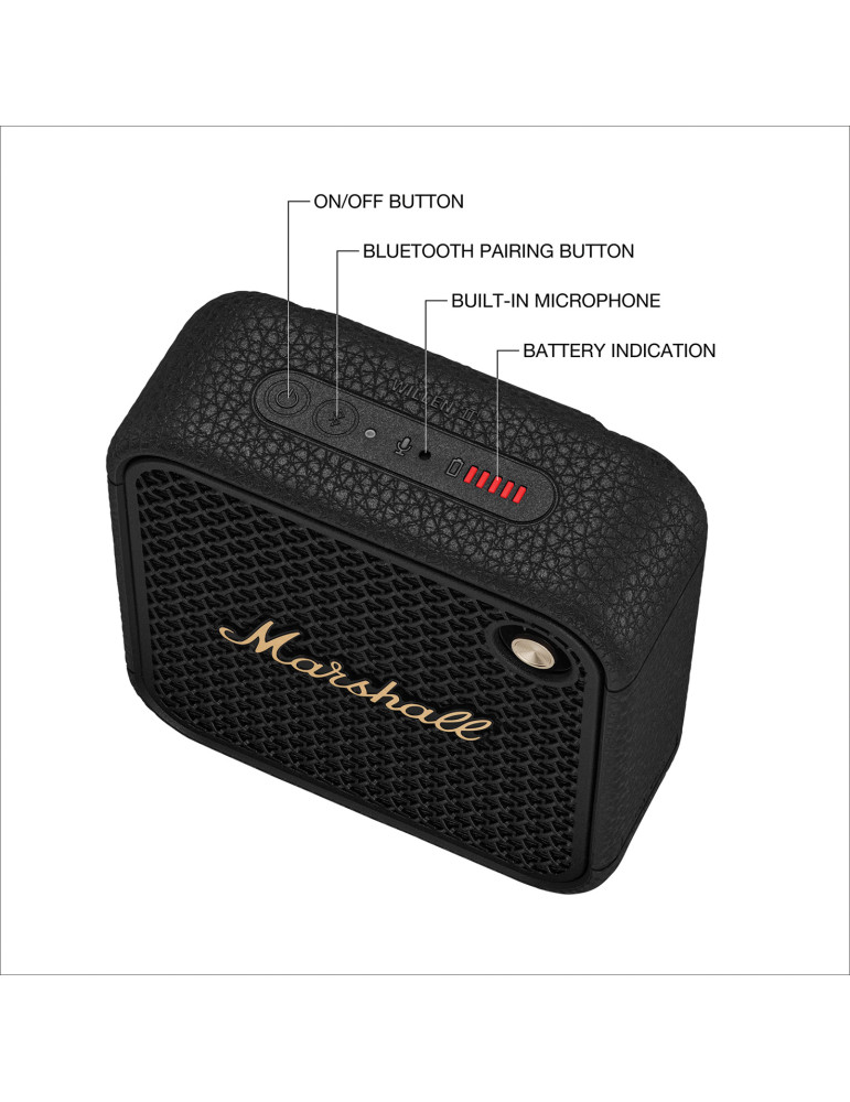 Enceinte Bluetooth Marshall Willen II IP67 personnalisable