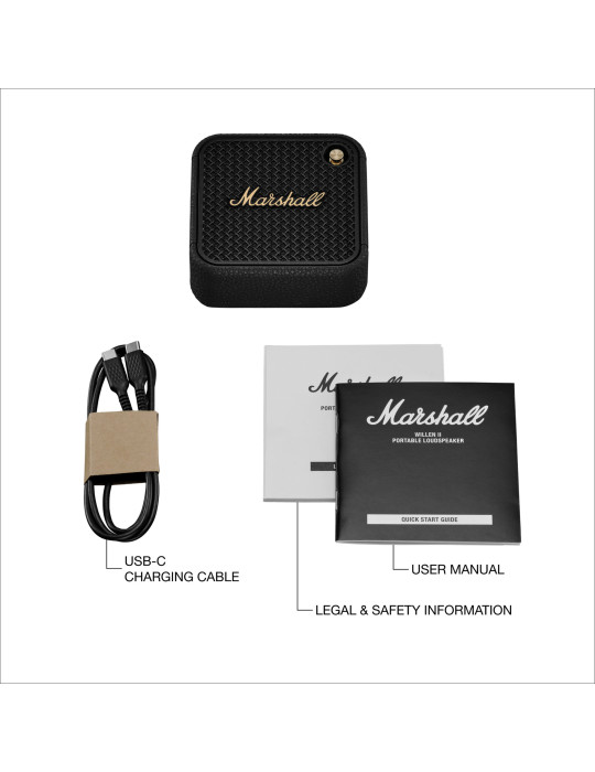 Enceinte Bluetooth Marshall Willen II IP67 personnalisable