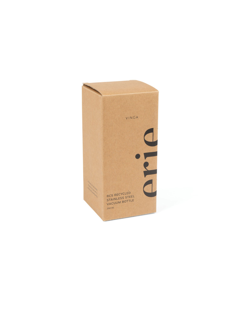 Mug Vinga Eris 350 ml acier recyclé RCS à bouton personnalisable