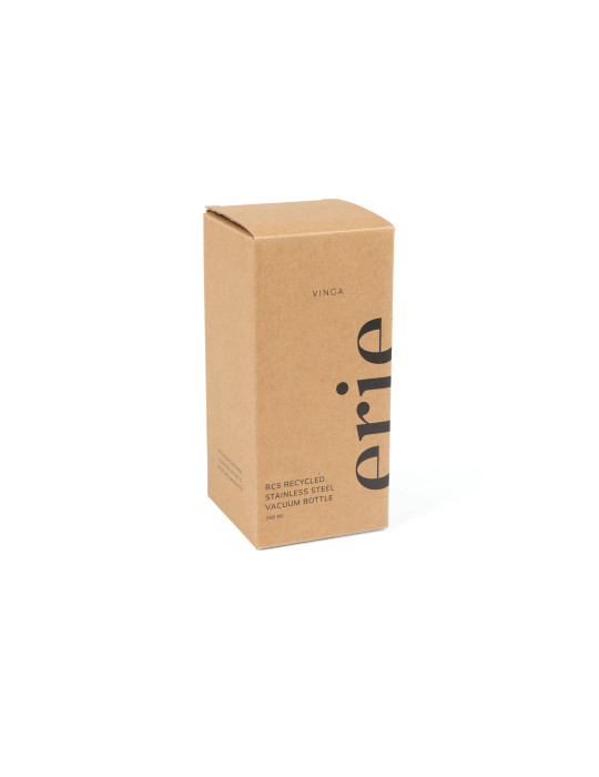 Mug Vinga Eris 350 ml acier recyclé RCS à bouton personnalisable