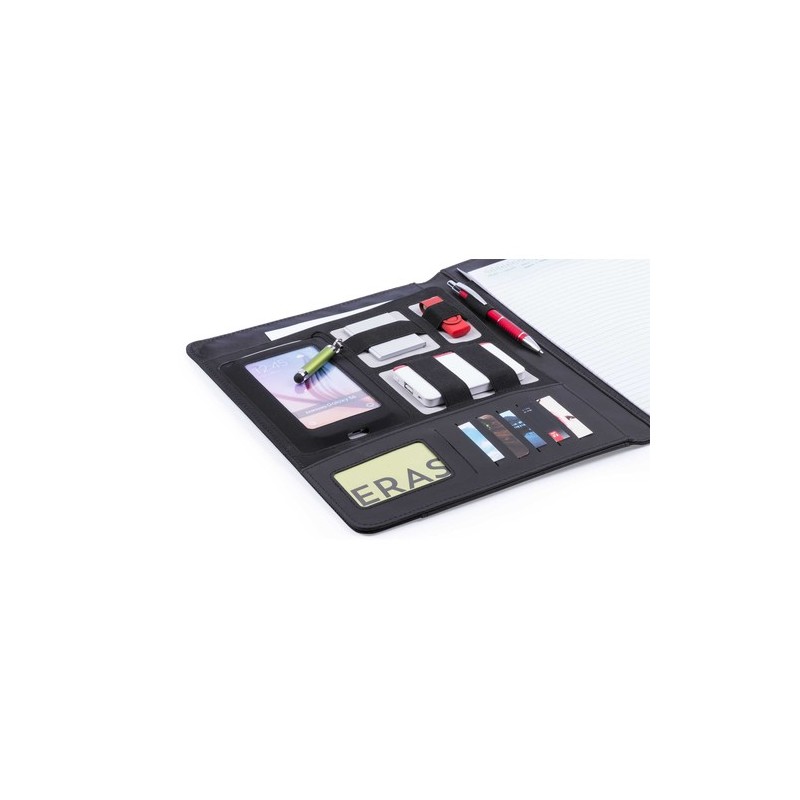 Porte-Documents Pratique Personnalisé - Bretux, Cadeau d'Entreprise Matières : polyester Couleurs : noir personnalisable avec vo
