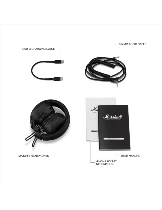 Casque audio Marshall Major V pliable sans fil personnalisable