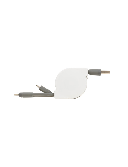 Câble rétractable 3 en 1 personnalisable