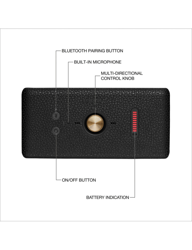 Enceinte Marshall Emberton III Bluetooth IP67 personnalisable