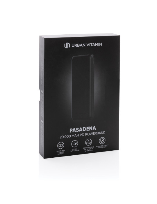 Batterie Pasadena Urban Vitamin 20 000 mAh PD 18 W personnalisable