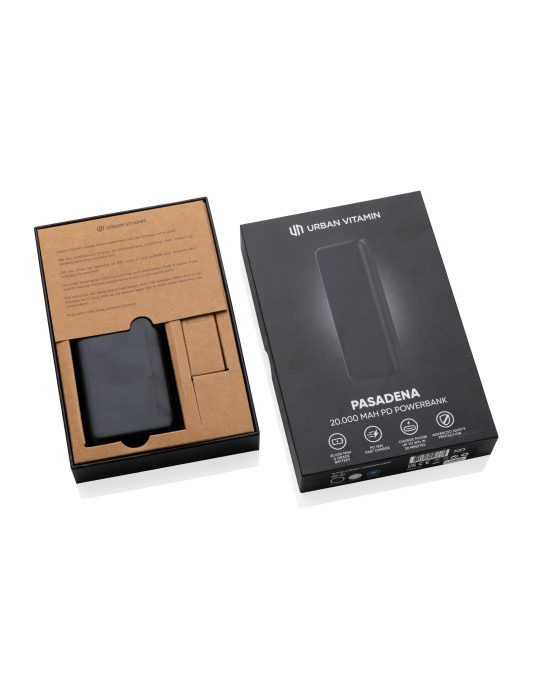Batterie Pasadena Urban Vitamin 20 000 mAh PD 18 W personnalisable