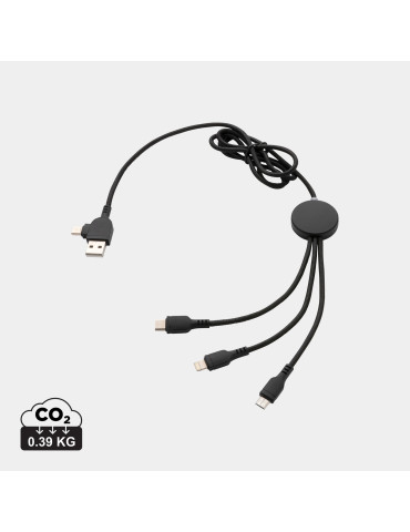 Câble 6 en 1 lumineux personnalisable