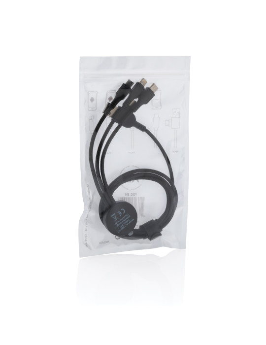 Câble 6 en 1 lumineux personnalisable