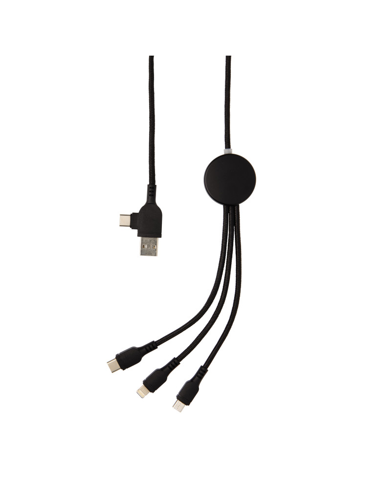 Câble 6 en 1 lumineux personnalisable