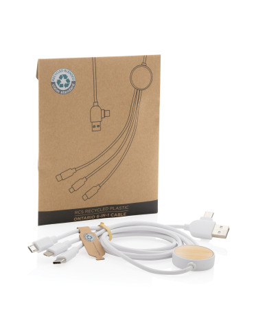 Câble Ontario 6-en-1 en plastique recyclé RCS personnalisable 2