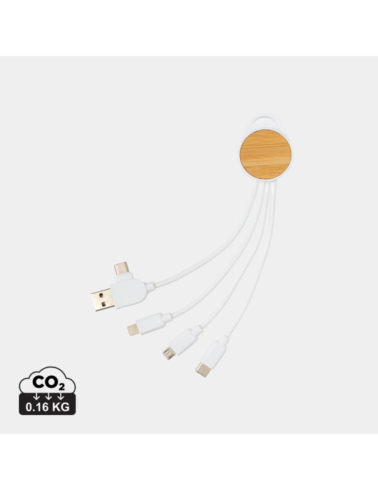 Câble Ontario 6-en-1 rond en plastique recyclé RCS personnalisable
