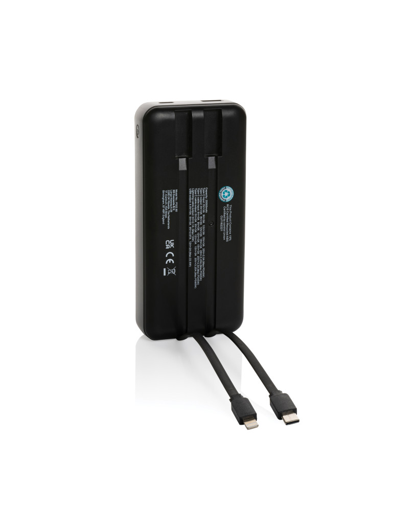 Batterie Gridley 20 000 mAh en ABS recyclé RCS personnalisable