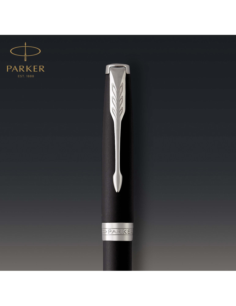 Stylo bille Parker Sonnet mat finition palladium personnalisable