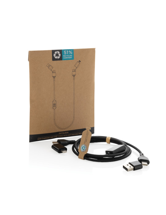 Câble de protection contre le piratage Datalock recyclé RCS personnalisable