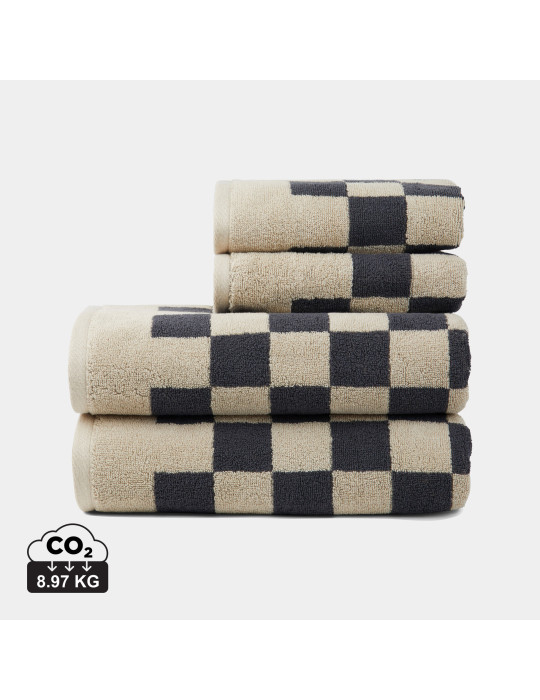 Quatre serviettes Vinga Elba coton biologique OCS personnalisable