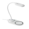 Lampe de bureau  et chargeur haute technologie SATURN Matières : ABS Couleurs : blanc
