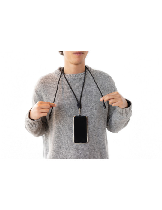 Cordon téléphone de 160cm avec câble 60W en rPET RCS LoopAmp personnalisable