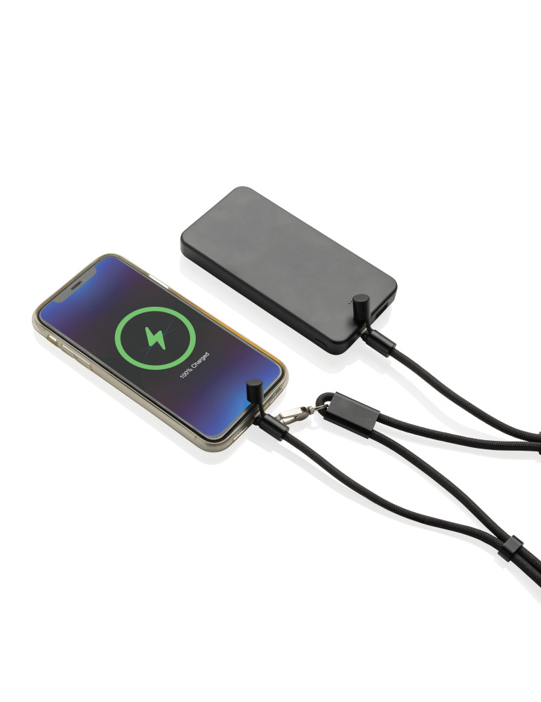 Cordon téléphone de 160cm avec câble 60W en rPET RCS LoopAmp personnalisable