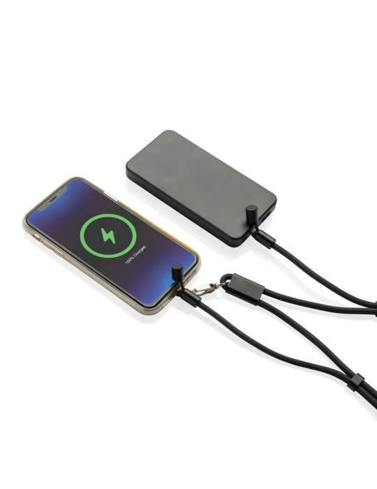 Cordon téléphone de 160cm avec câble 60W en rPET RCS LoopAmp personnalisable