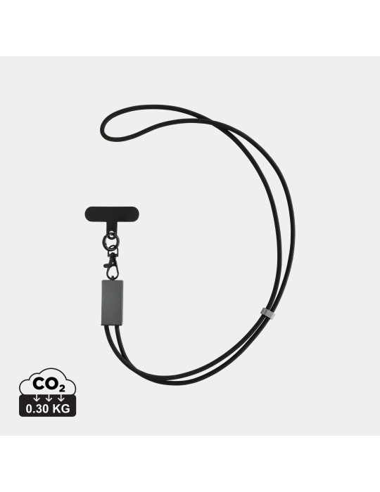 Cordon téléphone Terra rPET RCS avec câble 60 W personnalisable
