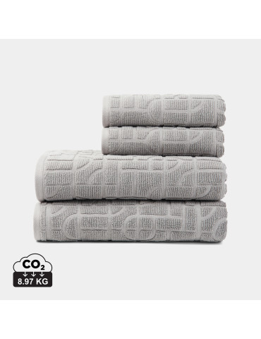 Quatre serviettes Vinga Verso coton biologique OCS personnalisable