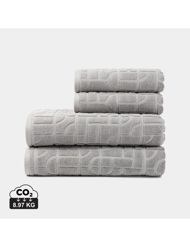 Quatre serviettes Vinga Verso coton biologique OCS personnalisable