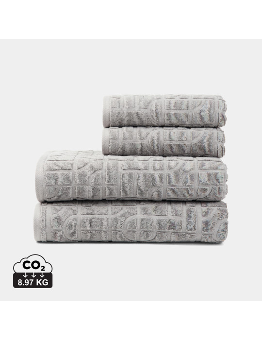 Quatre serviettes Vinga Verso coton biologique OCS personnalisable
