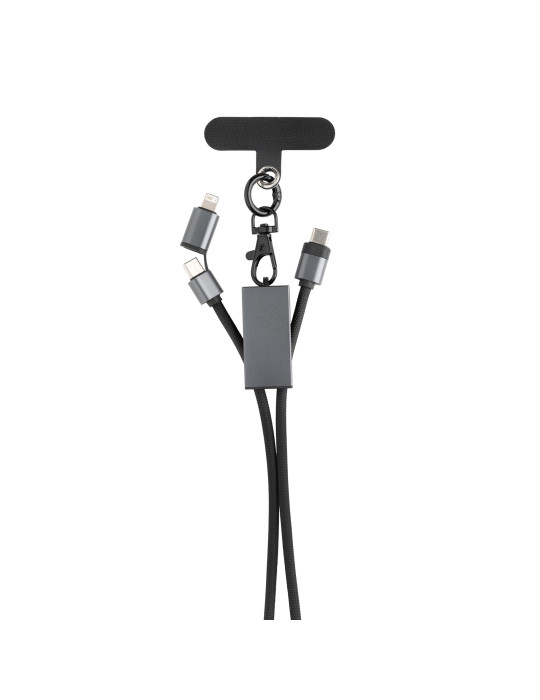 Cordon téléphone Terra rPET RCS avec câble 60 W personnalisable