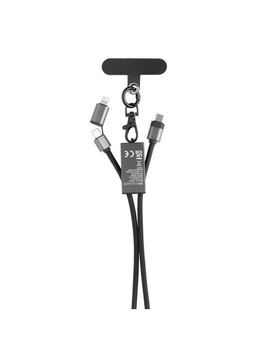 Cordon téléphone Terra rPET RCS avec câble 60 W personnalisable