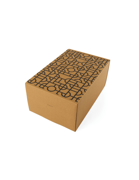 Quatre serviettes Vinga Verso coton biologique OCS personnalisable