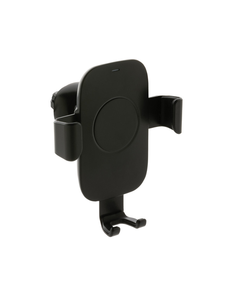 Support voiture avec chargeur 10W en plastique recyclé RCS personnalisable