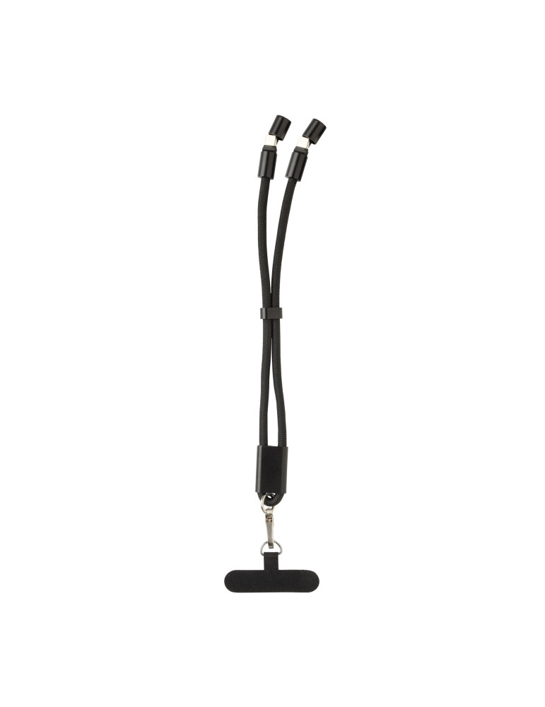 Bracelet téléphone avec câble 60W en rPET RCS LoopAmp personnalisable
