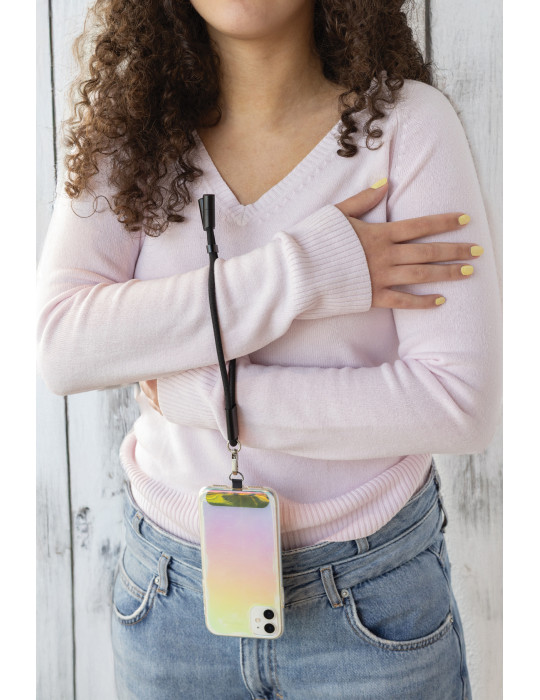 Bracelet téléphone avec câble 60W en rPET RCS LoopAmp personnalisable