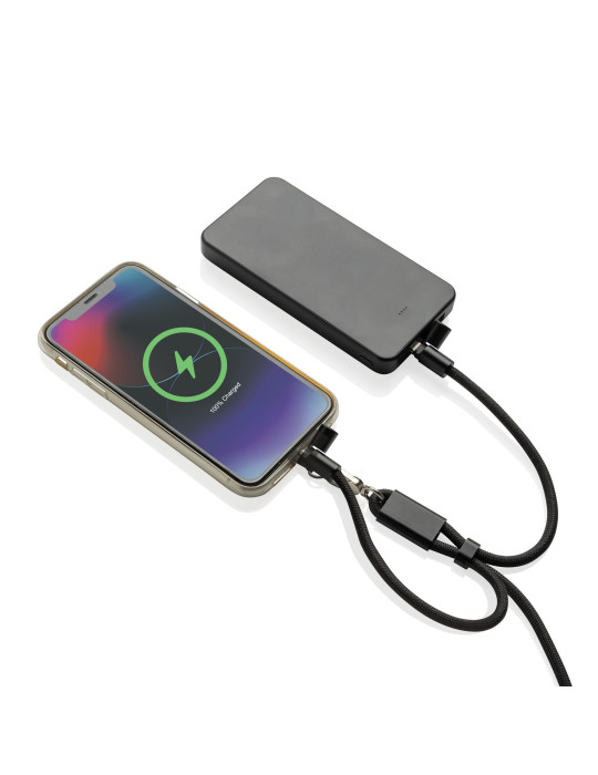 Bracelet téléphone avec câble 60W en rPET RCS LoopAmp personnalisable