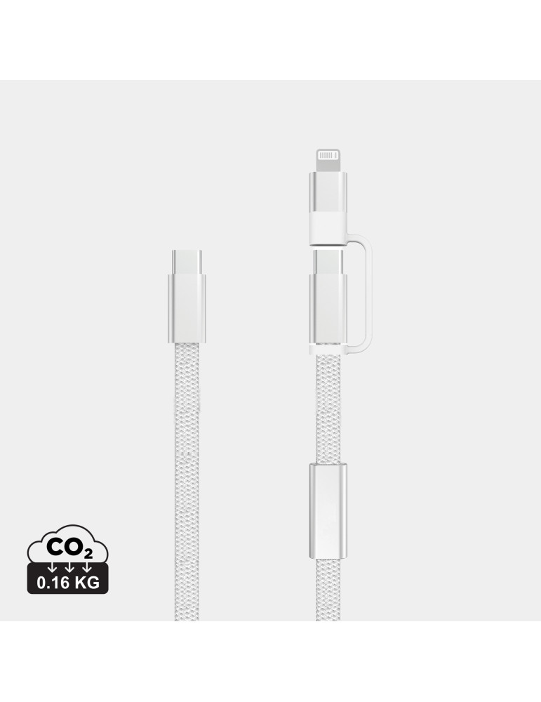Câble de recharge rapide 60W 2-en-1 Arc RCS personnalisable