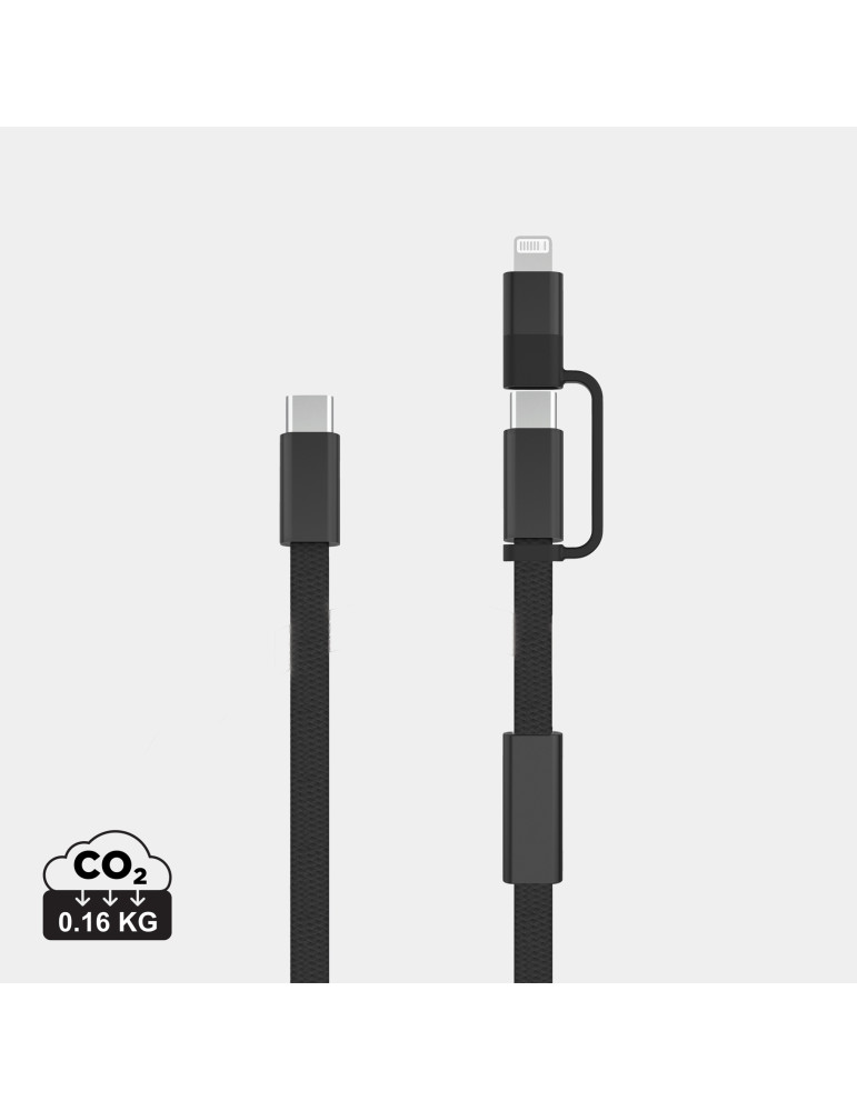 Câble de recharge rapide 60W 2-en-1 Arc RCS personnalisable