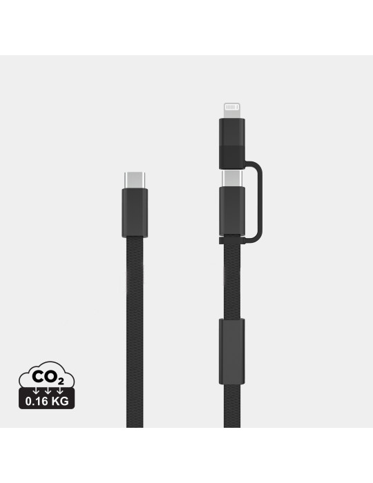 Câble de recharge rapide 60W 2-en-1 Arc RCS personnalisable