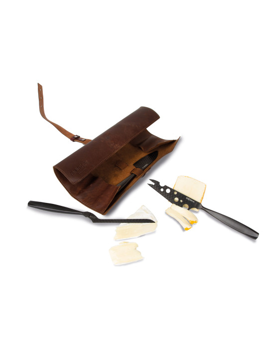 Coffret couteaux à fromage BOSKA Monaco+ Black personnalisable