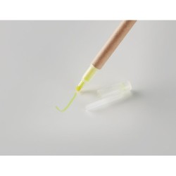 Surligneur Éco-responsable et Multifonctionnel 2 en 1 - DUO PAPER Matières : polypropylène (PP) Couleurs : jaune cadeau entrepri