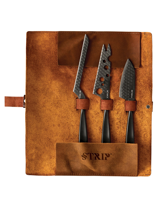 Coffret couteaux à fromage BOSKA Monaco+ Black personnalisable