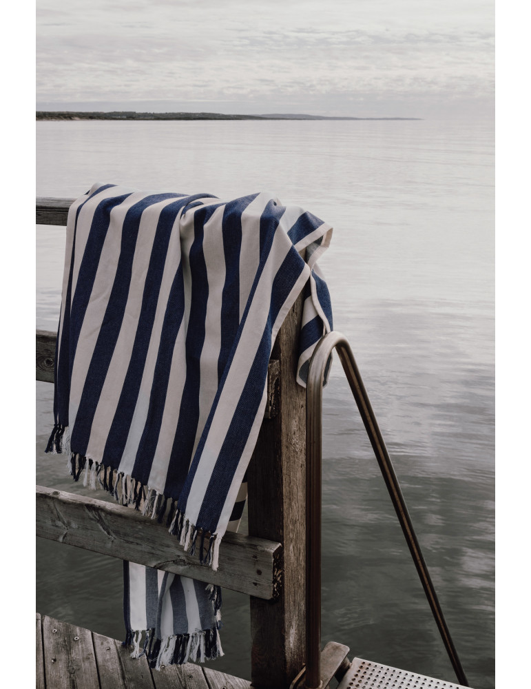 Serviette hammam XXL Vinga Ornos 180 × 180 cm GRS personnalisable