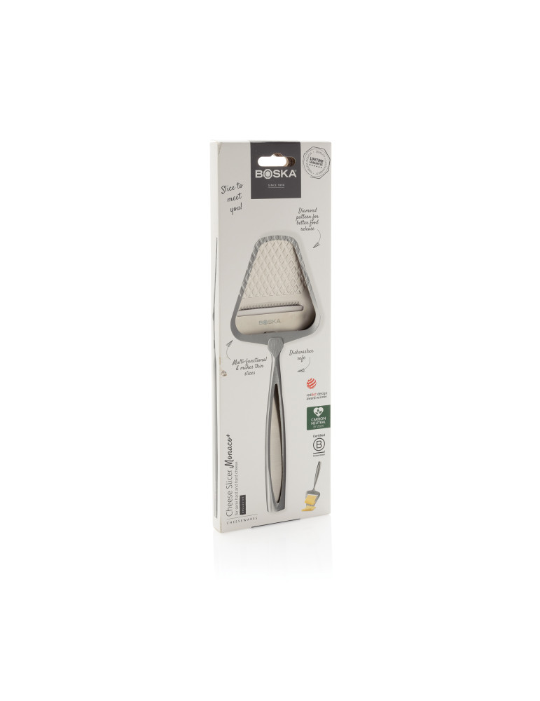 Trancheuse à fromage BOSKA Monaco+ en inox personnalisable