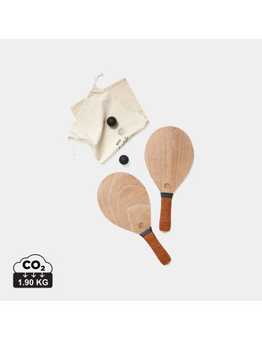 Jeu de raquettes de plage Vinga Colos avec sac personnalisable