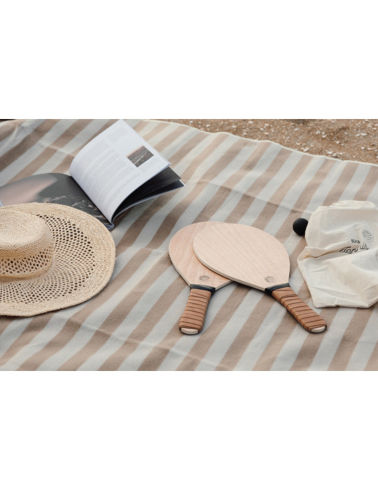 Jeu de raquettes de plage Vinga Colos avec sac personnalisable
